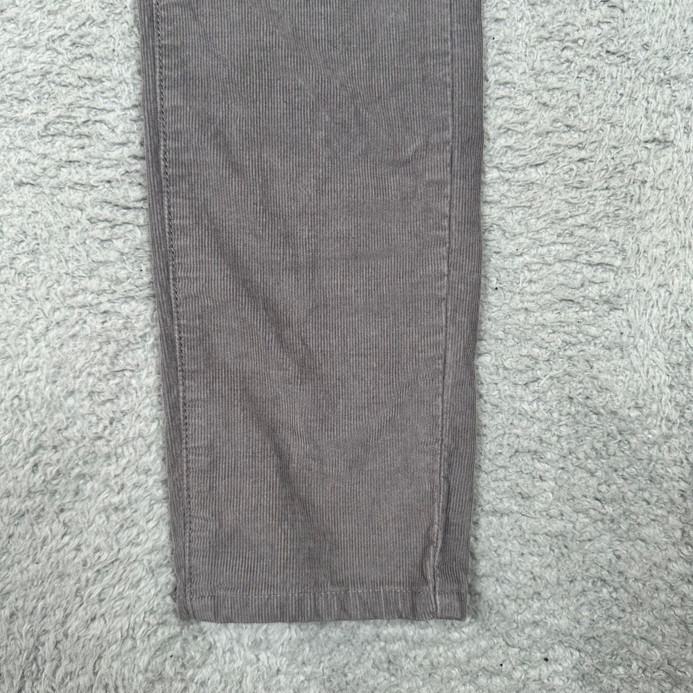 Prana Gray Organic Cotton Stretch‎ Corduroy Slim Pants Womens Size 2 Stretch EUC - Picture 10 of 10
